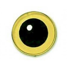 16mm Yellow Large Pupil bird eye on wire
