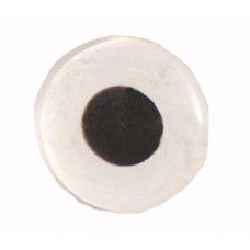 12mm WHITE BIRD EYES pair on wire  OUT OF STOCK
